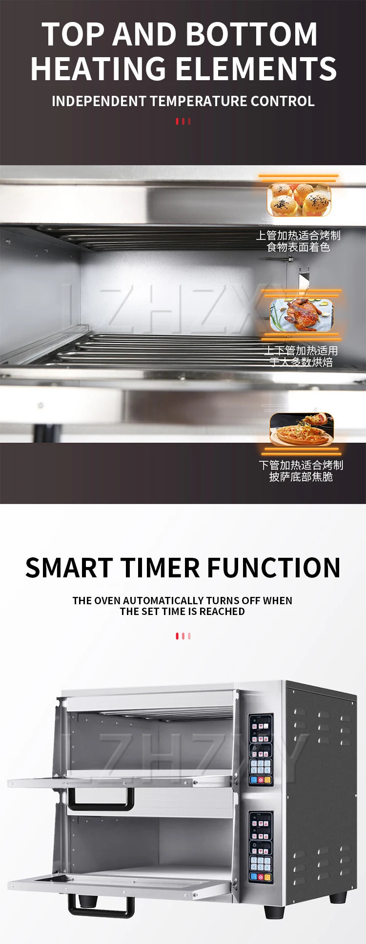 Cp03 Single-Deck Pizza Oven Computer-Controlled Temperature