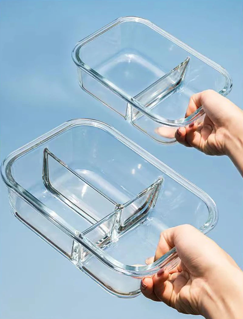 Style Lunch Box Glass 1050ml Microwave Bento Box
