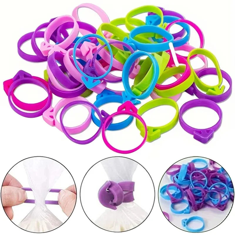 5pcs/10pcs/20pcs/30pcs/50pcs Random Color Icing Piping Rings