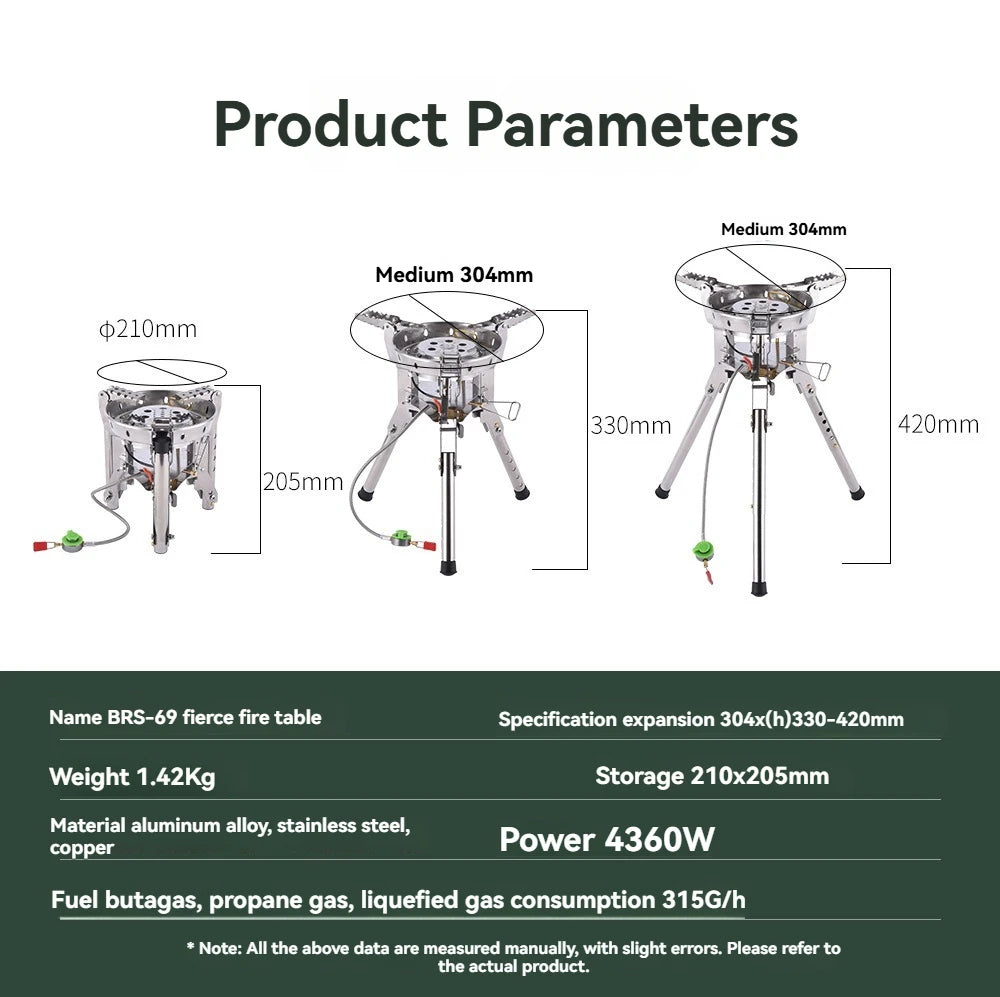Brs Bulin Brs-69a Outdoor Gas Stove 6800w Camping