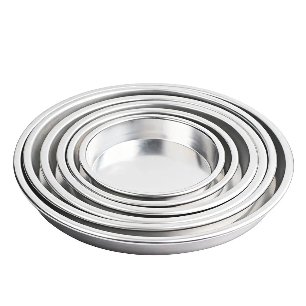 Round Baking Tray Even Heating Aluminum Alloy Oven