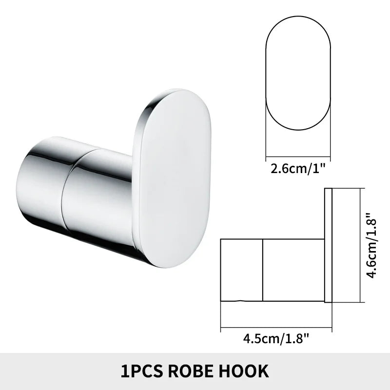 Oval Bathroom Wall Mounted Towel Rack Paper Holder