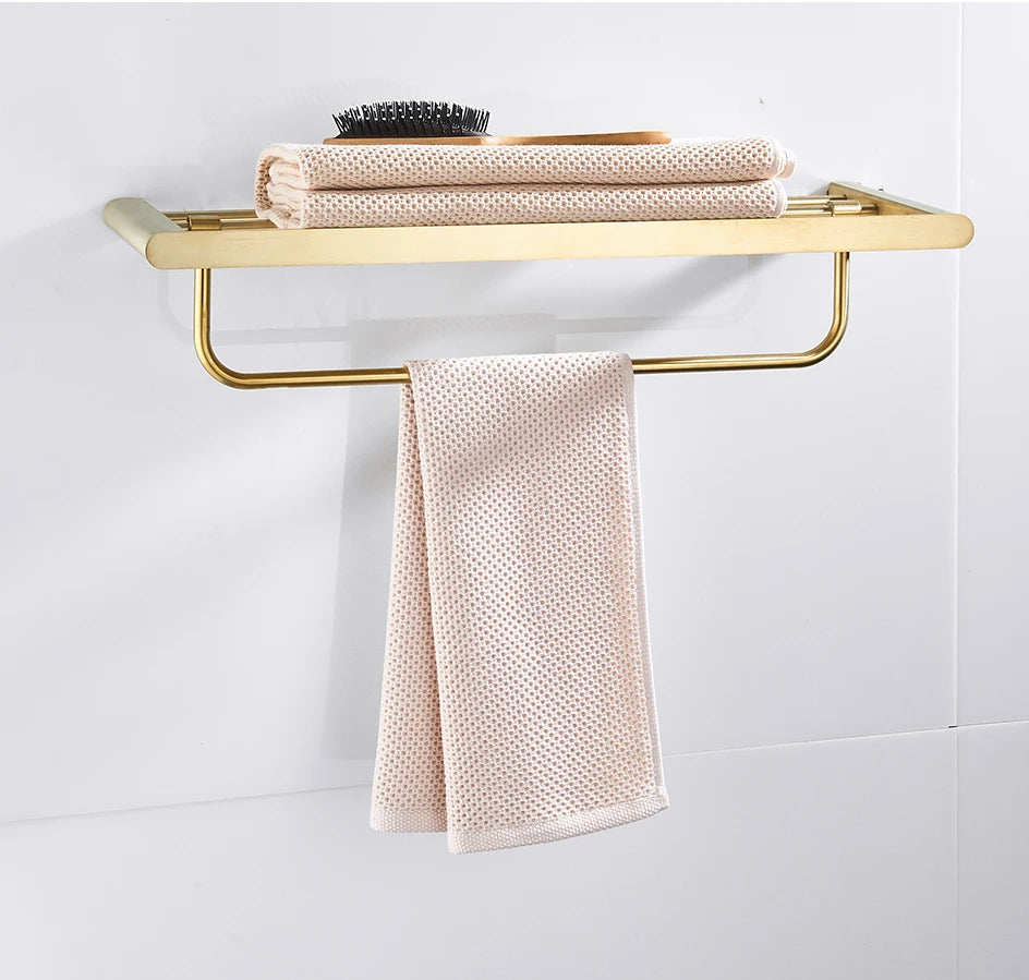 Vgx Gold Bathroom Towel Holder Stainless Steel Towel