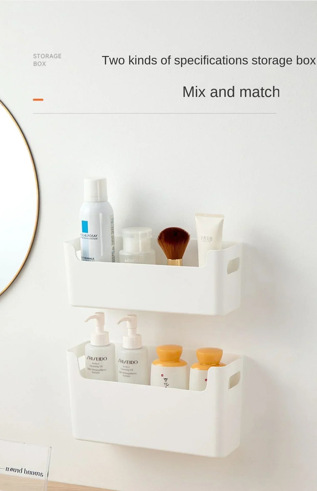 Non Perforated Cling Film Rack Inside Cabinet Wall