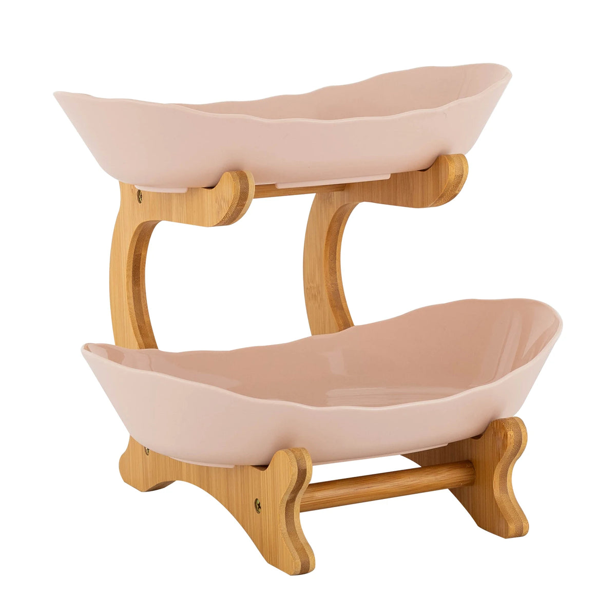 Tier Beige Fruit Bowl Fruit Basket Stand Fruit