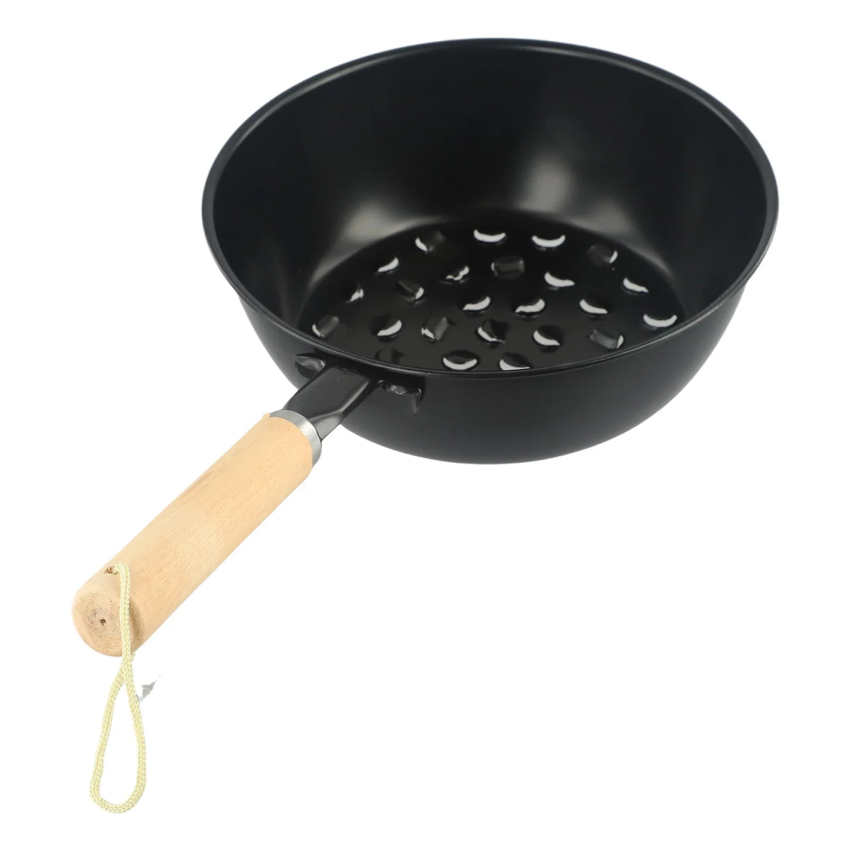Charcoal Brazier Outdoor Camping Barbecue Brazier Wooden Handle