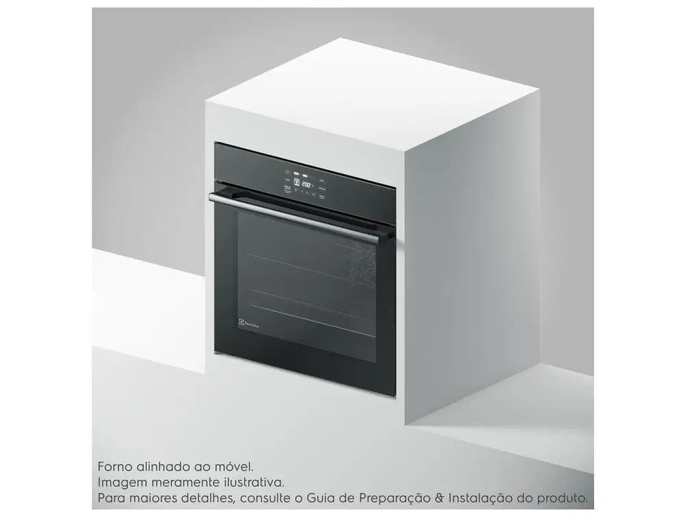Electrolux Built-In Electric Oven 80l Black Experience Oe8ea