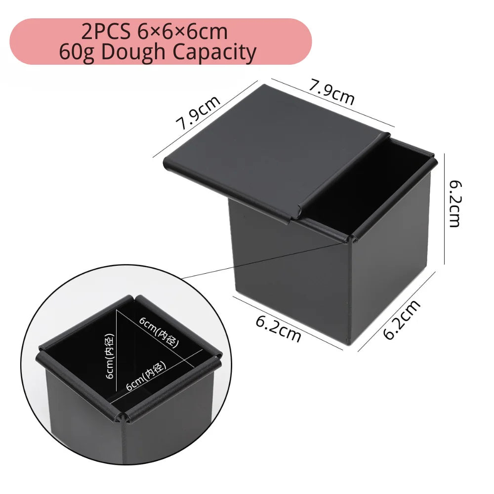 Non Stick Cube Croissant Mini Toast Box Mold