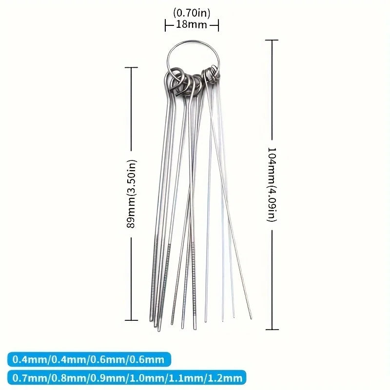 10 Stainless Steel Needle Shower Head Cleaning Brush