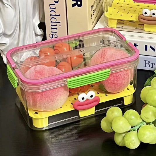 Sealed Food Storage Container Save Space Lid Refrigerator