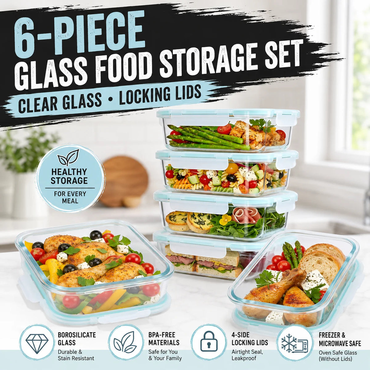 2-Pack/3-Pack /6 -Pack 620 Ml/640 Ml/800 Ml/1040 Ml/1520