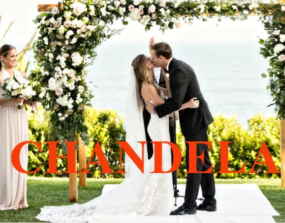 Chandela Trendy A-Line Wedding Dress Bridal Sleeveless Tulle
