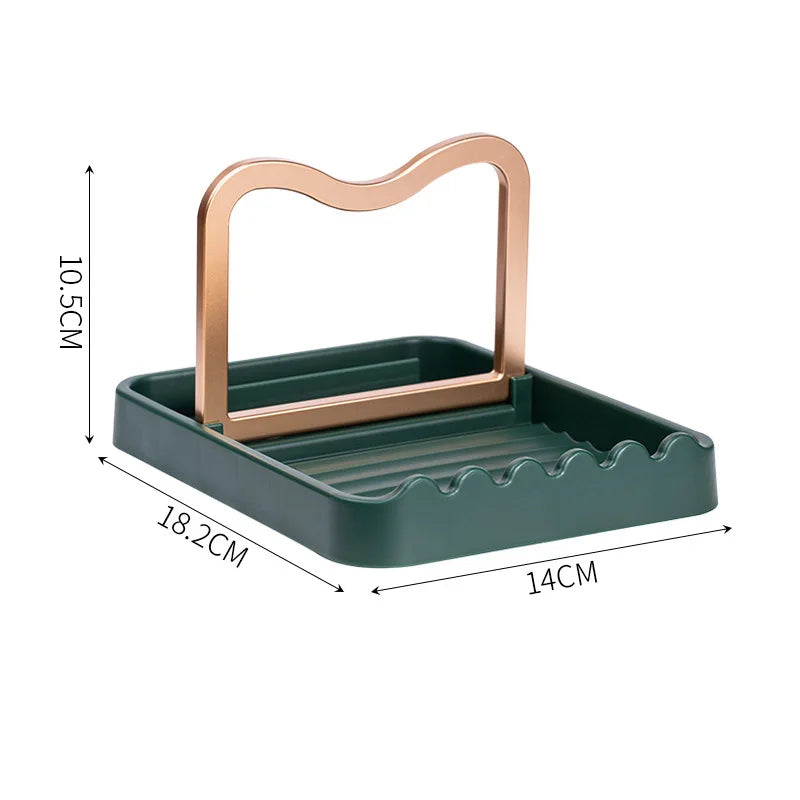 Desktop Pot Lid Holder Foldable Pot Cover Rack