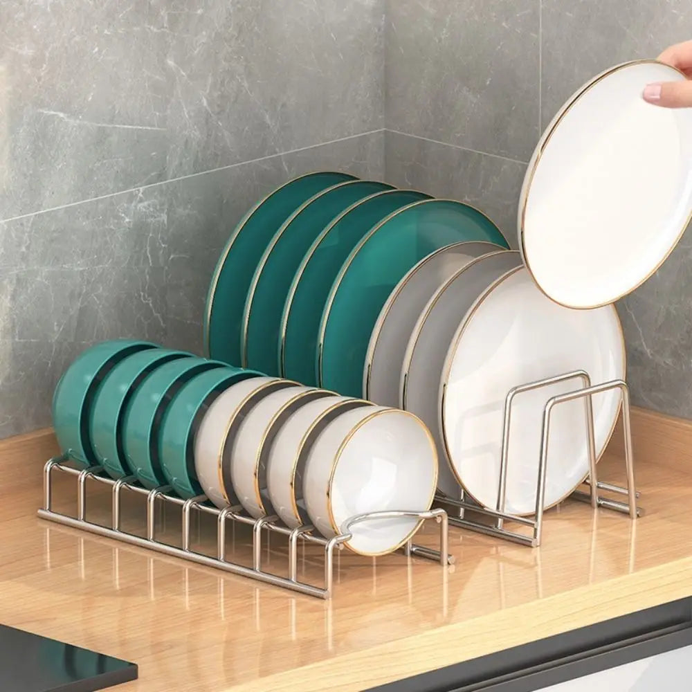 Multipurpose Dish Drying Rack Stainless Steel Rust-Proof Bowl