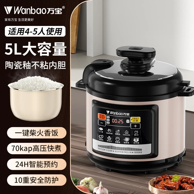 Electric Pressure Cooker Stainless Steel Smart Rice Cooker