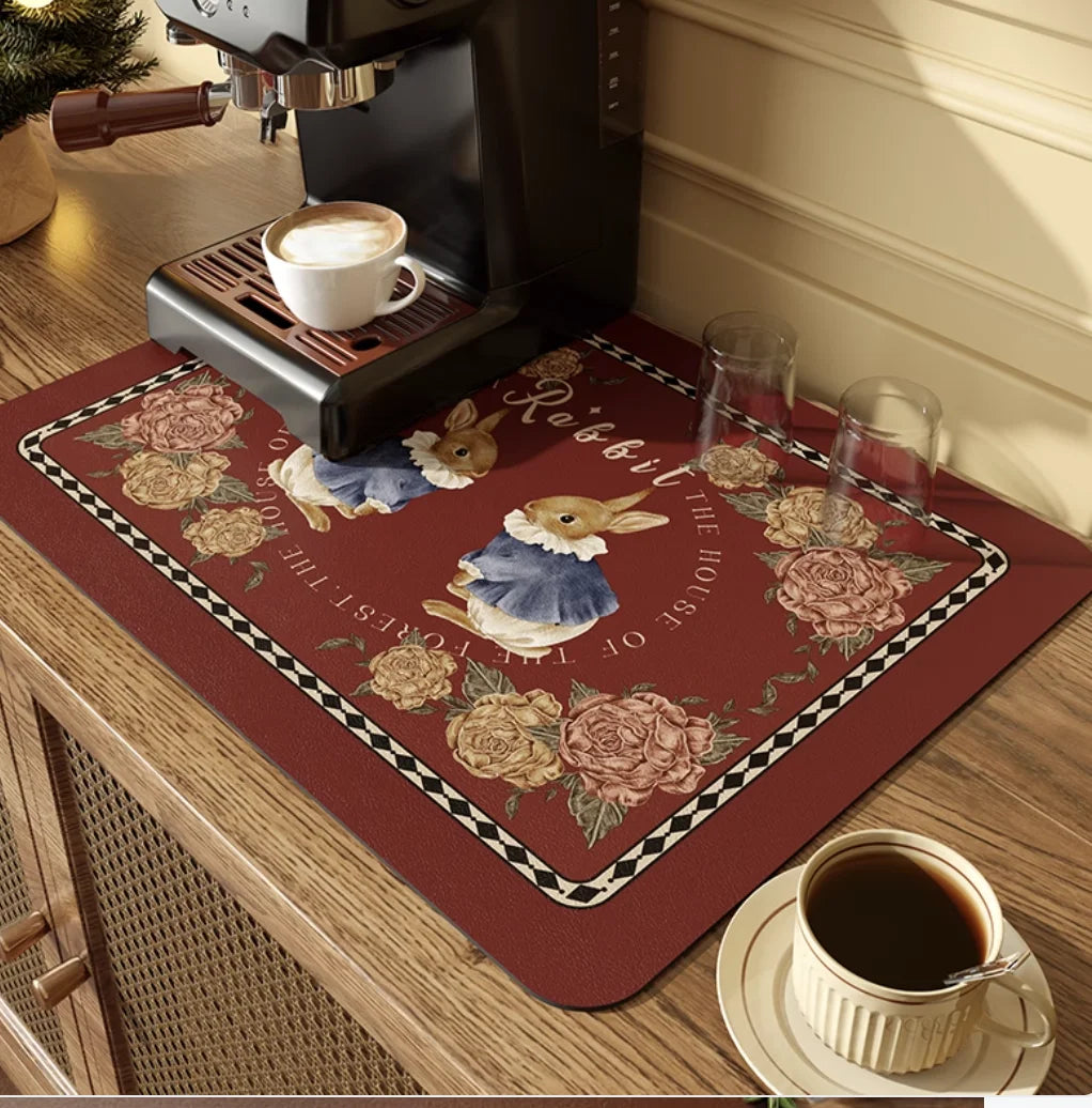 Dish Drying Mat Super Absorbent Counter Draining Mat