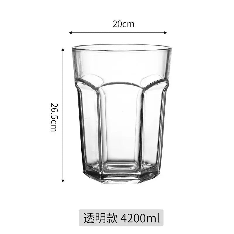 4200ml Giant Glass Cup Transparent Beer Mug Creative