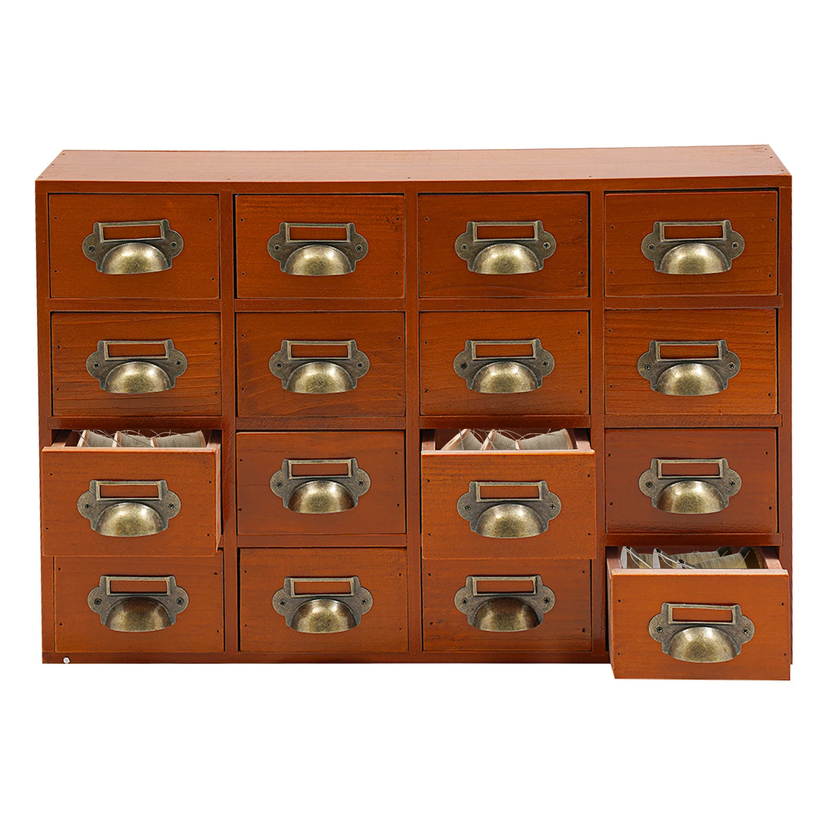 16 Drawers Storage Cabinet Apothecary Chests Cabinets Herb