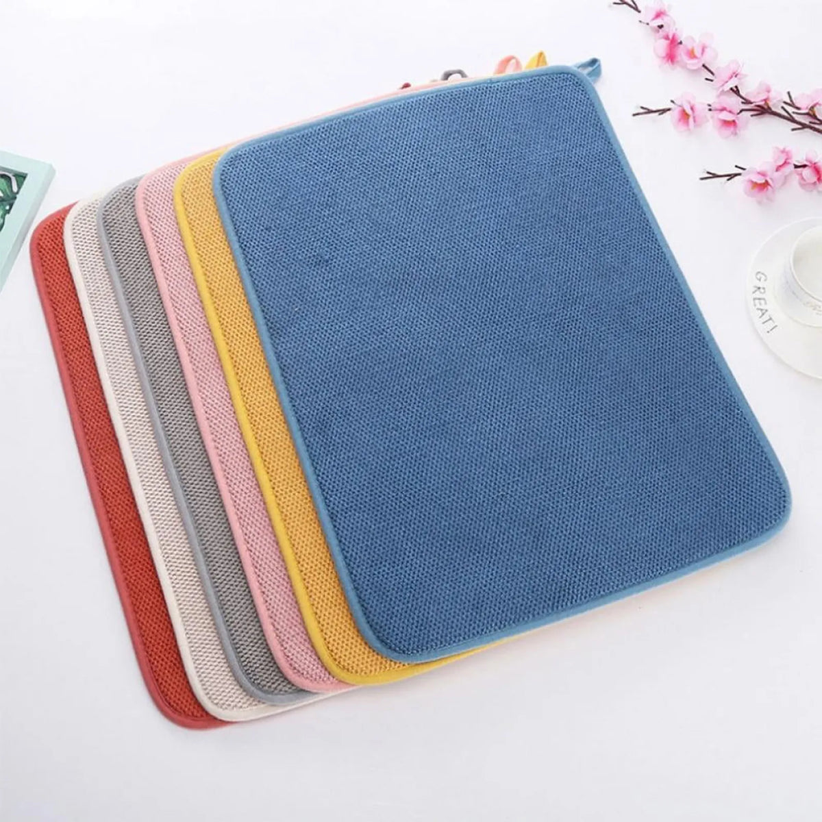 Dish Drying Mat In Cabinet Drying Mats Microfiber