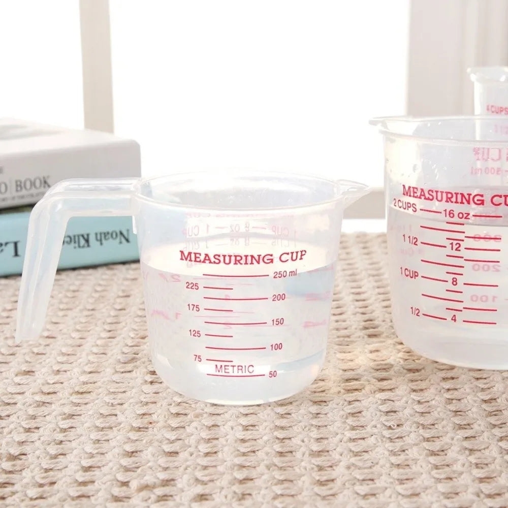 Cup Marking Clear Plastic Measuring Cup Spout Handles