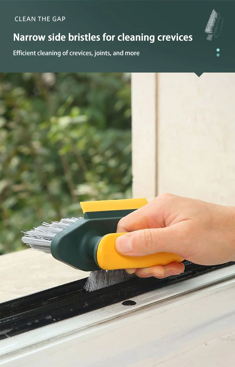 In Brush Squeegee Gap Groove Cleaning Glass Scraper