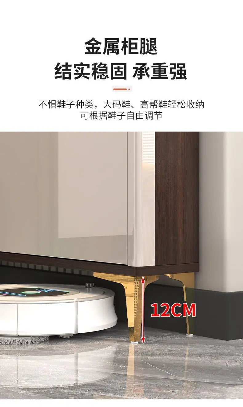 Luxury Ultra-Thin Shoe Cabinet Organizer Storage Living Room