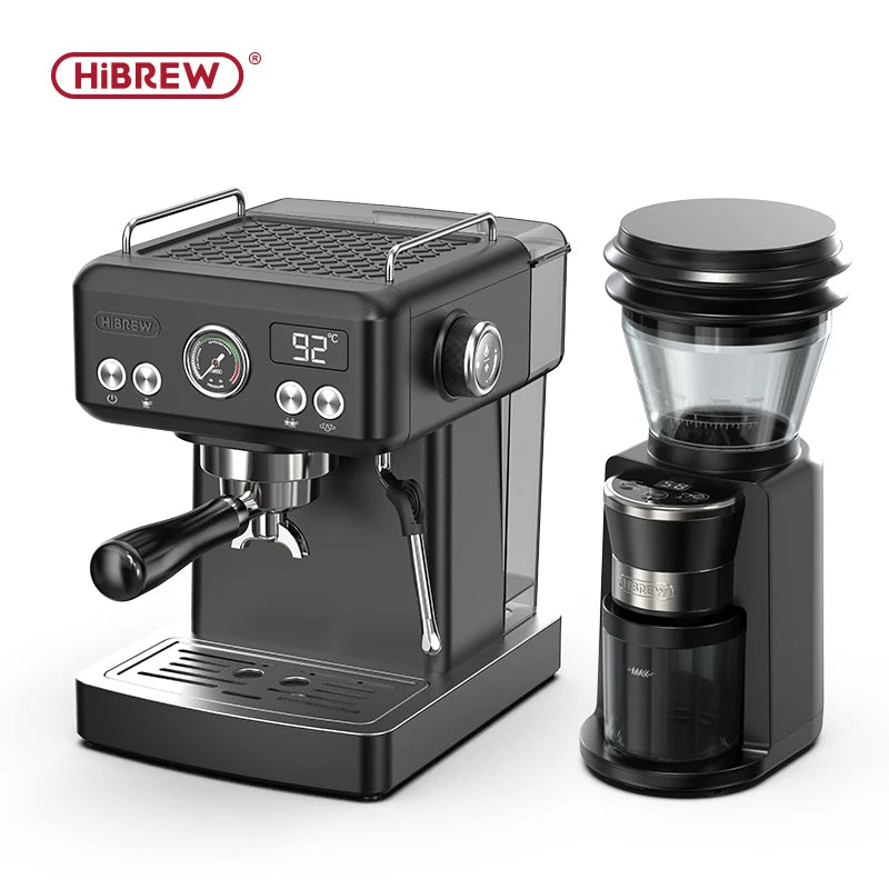 Hibrew H10a Black Espresso Machine Temperature Volume Pre