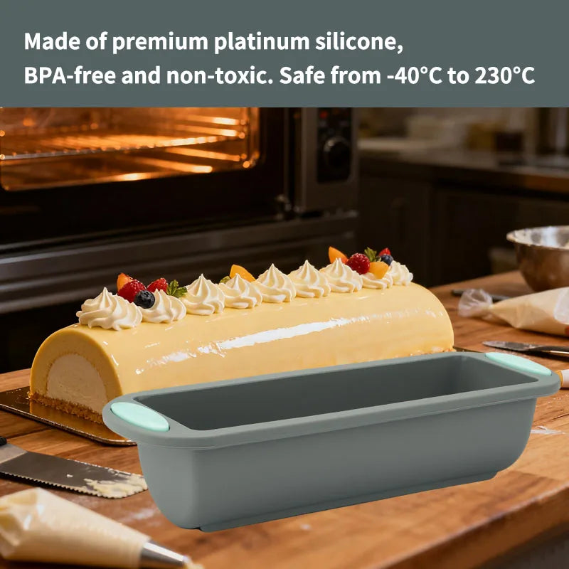 Silicone Loaf Pan Large Non-Stick Oven Dish Professional
