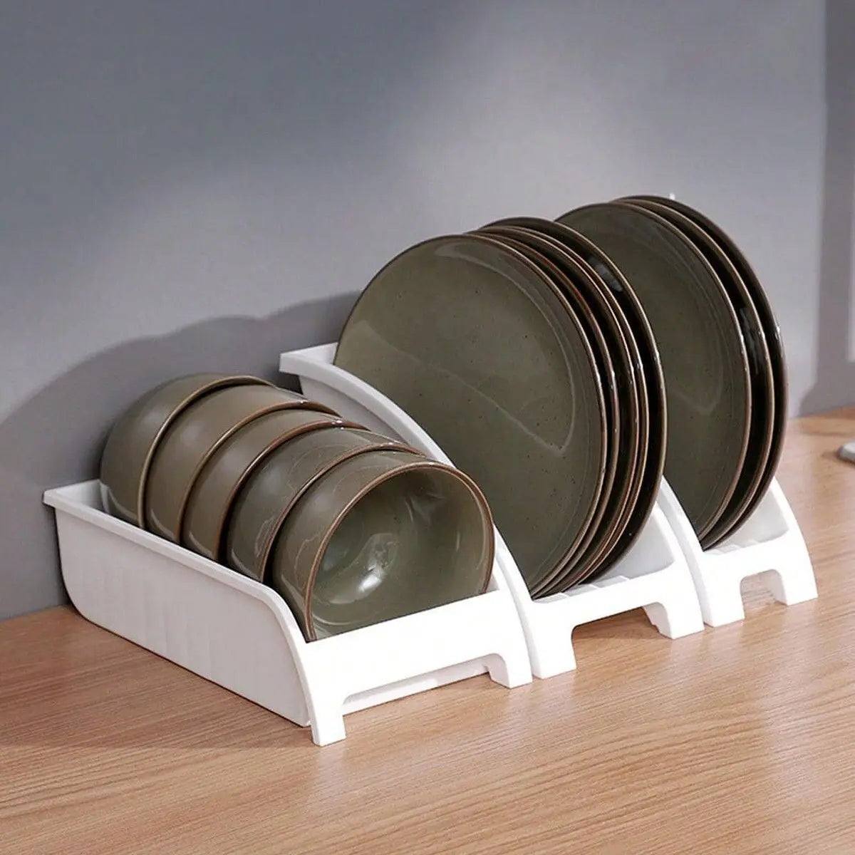 1pc-Water Leakage Folding Drain Bowl Tray Rack Plastic