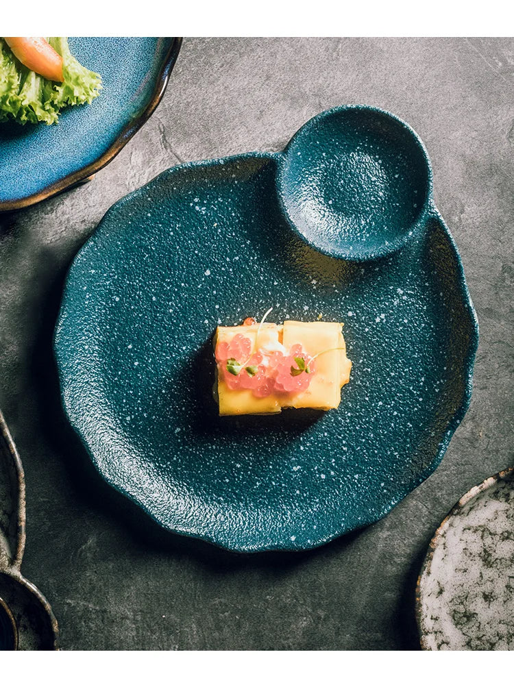 Japanese-Style Dumpling Plate High-Value Ceramic Creative