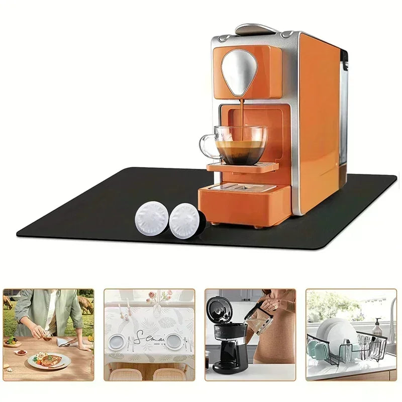 Drain Mat Dining Table Absorbent Mat Tableware Quick-Drying
