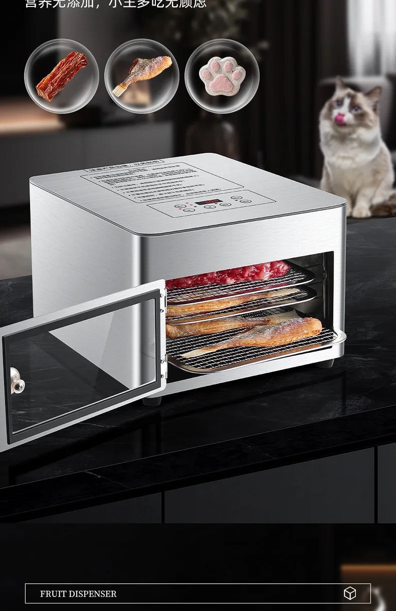 Commercial Grade 5-Layer Food Dehydrator Stainless Steel Drying