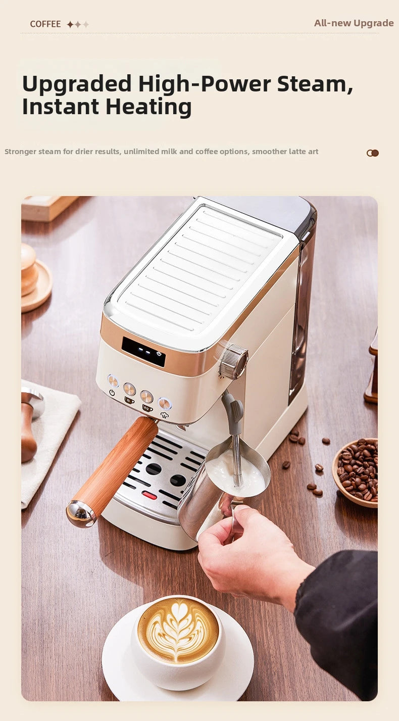 Pro Semi-Automatic Espresso Machine 20bar Pressure Compact Small
