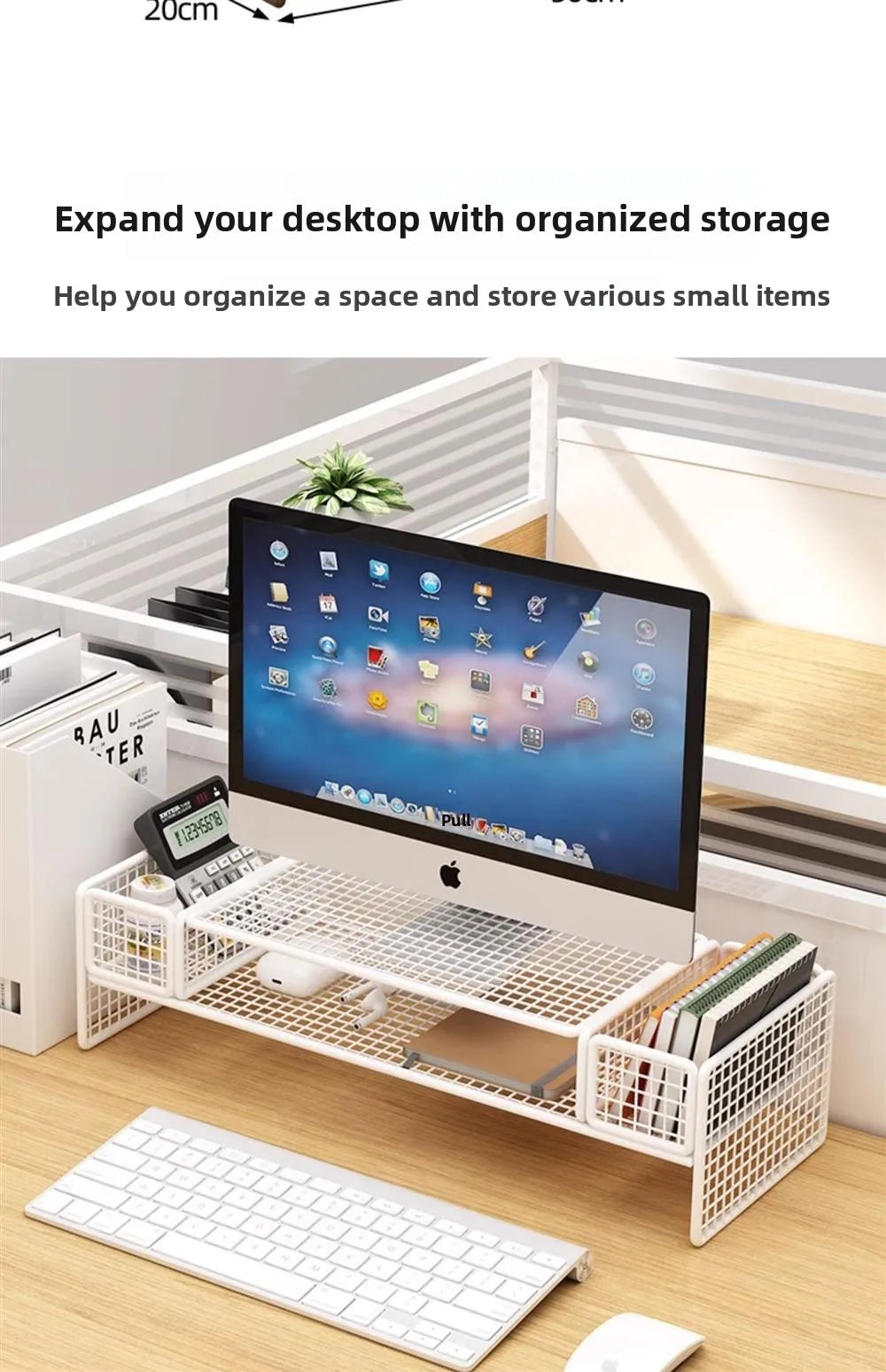 Height Adjustable Computer Stand Desk Monitor Laptop Cooling