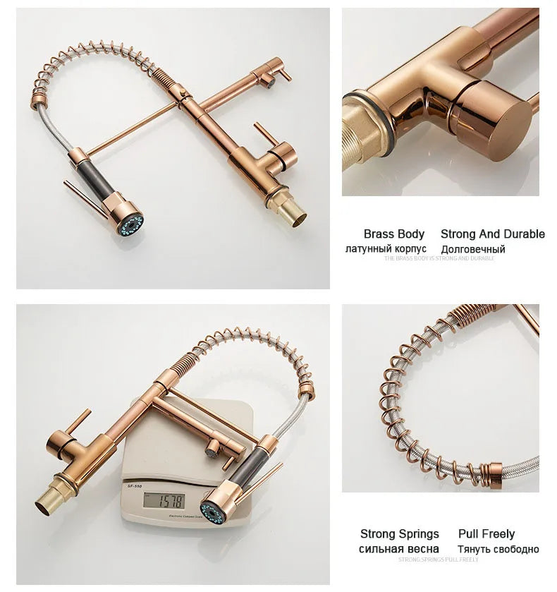 Gegve Faucets Removable Taps Brush Brass Faucet Water