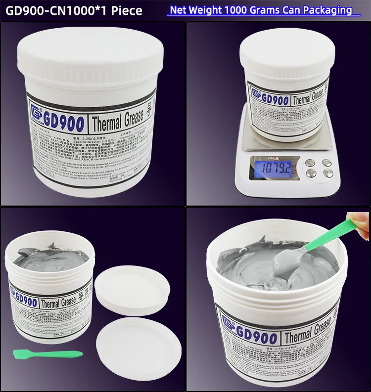 Gd900 Gd007 Gd-2 Thermal Grease Net Weight 1000g