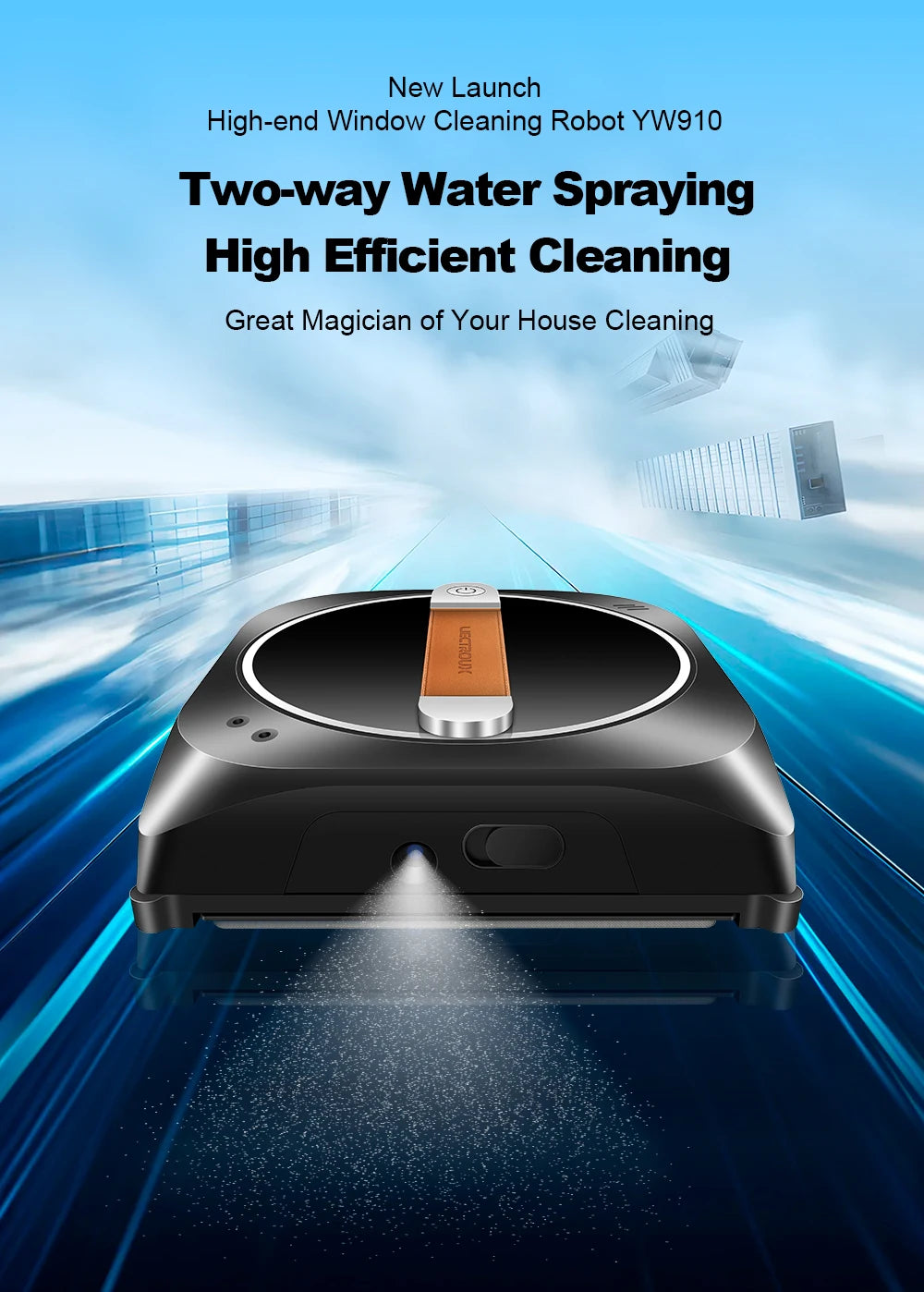 Window Cleaning Robot Liectroux Yw910 Double Water Spray