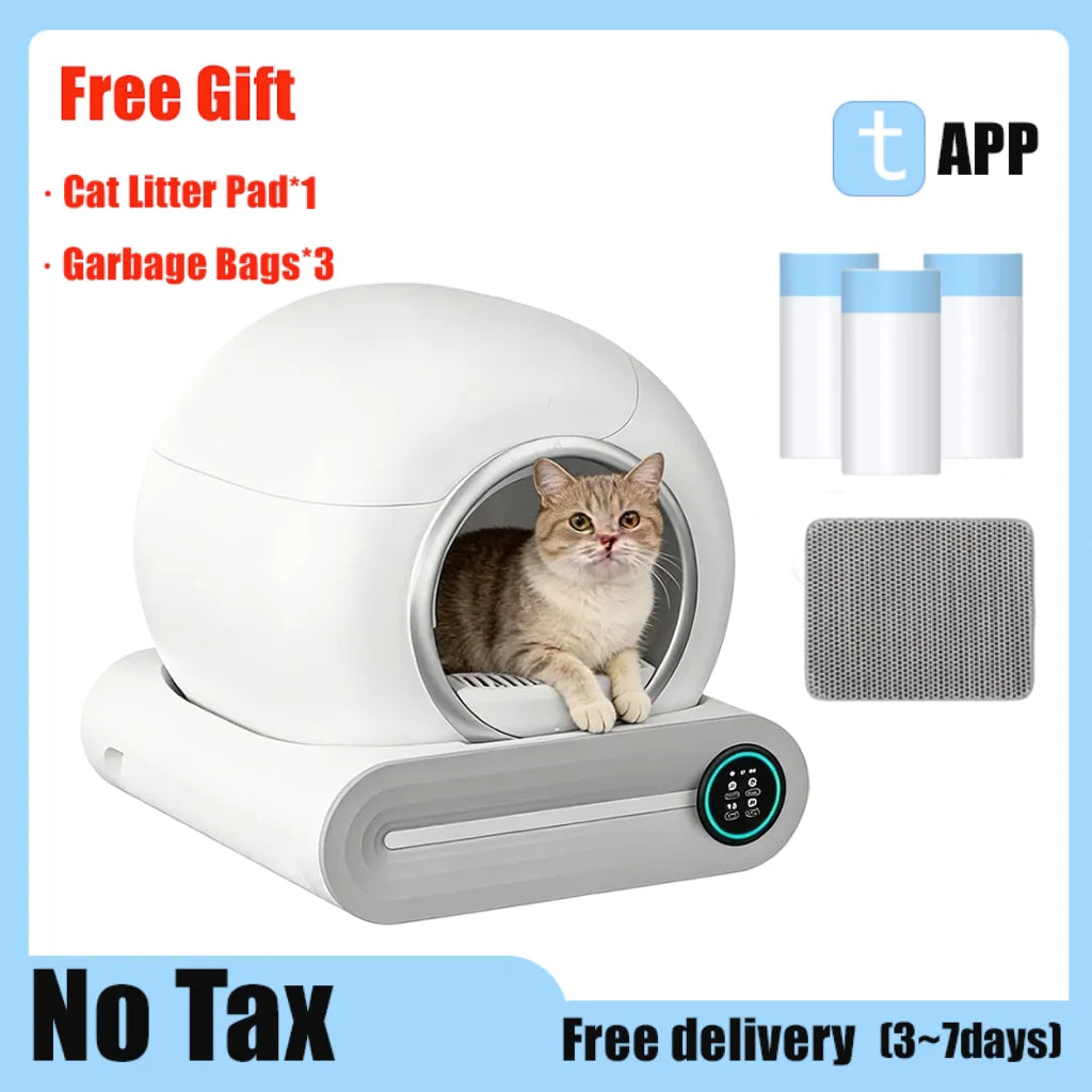 Smart Self-Cleaning Cat Litter Box 65l Extra Large