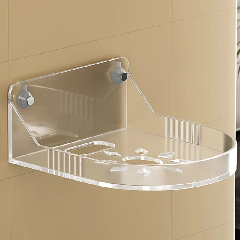 Small Self Adhesive Wall Shelf Rack No-Drill Storage