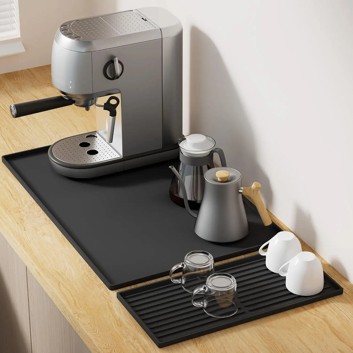 Htmck In Coffee Machine Silicone Mat Tray Bar