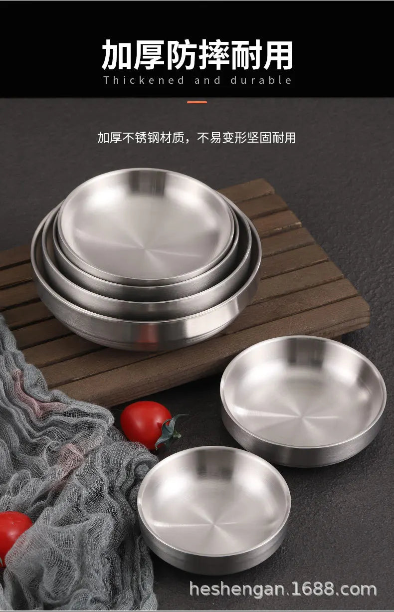Korean 304 Stainless Steel Sauce Dish Small Dish