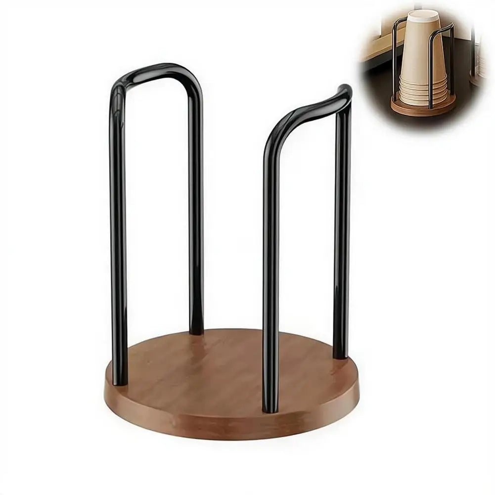 Disposable Cup Holder Desktop Paper Cup Dispenser Storage
