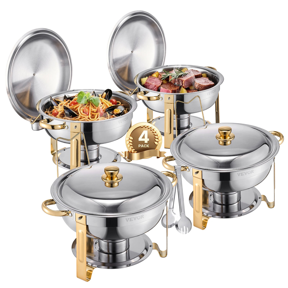 Succebuy Qt Pack Chafing Dish Buffet Stainless Steel