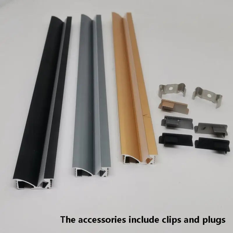45degree Glowing Recessed Led Cabinet Light Aluminum Profile