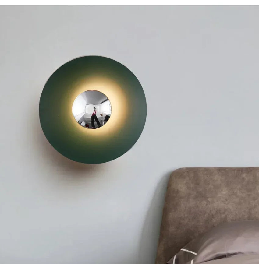 Modern Minimalist Designer Led Wall Light Dish Foyer
