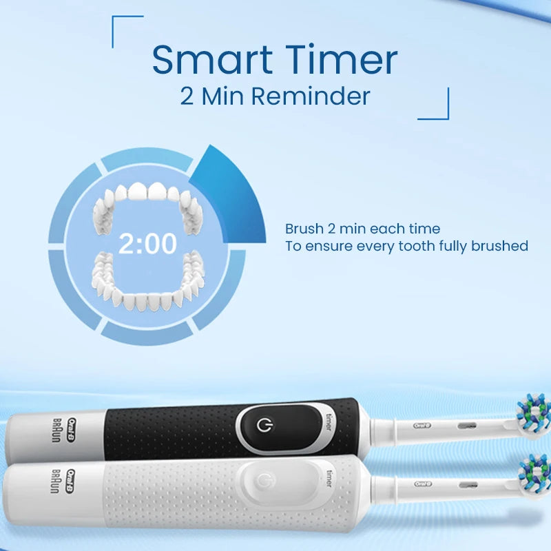 Oral D100 Electronic Toothbrush Adult Rechargeable Cross Action