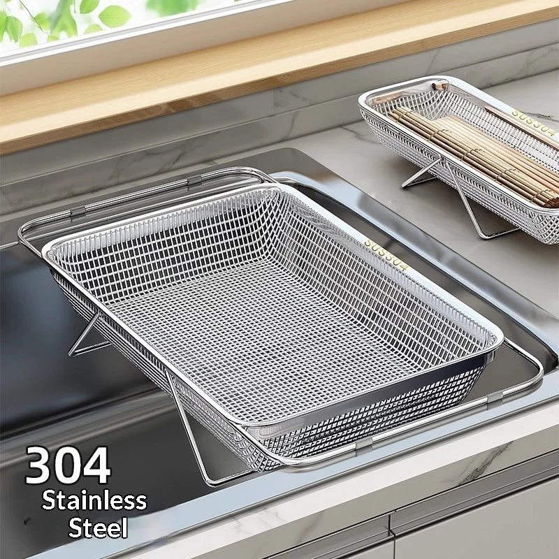 Expandable Stainless Steel Drain Basket 304 Grade Retractable