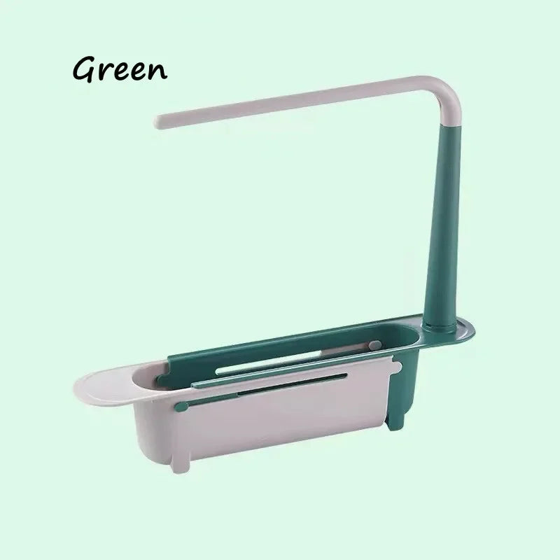 Sink Drain Rack Telescopic Sink Shelf Sinks Organizer