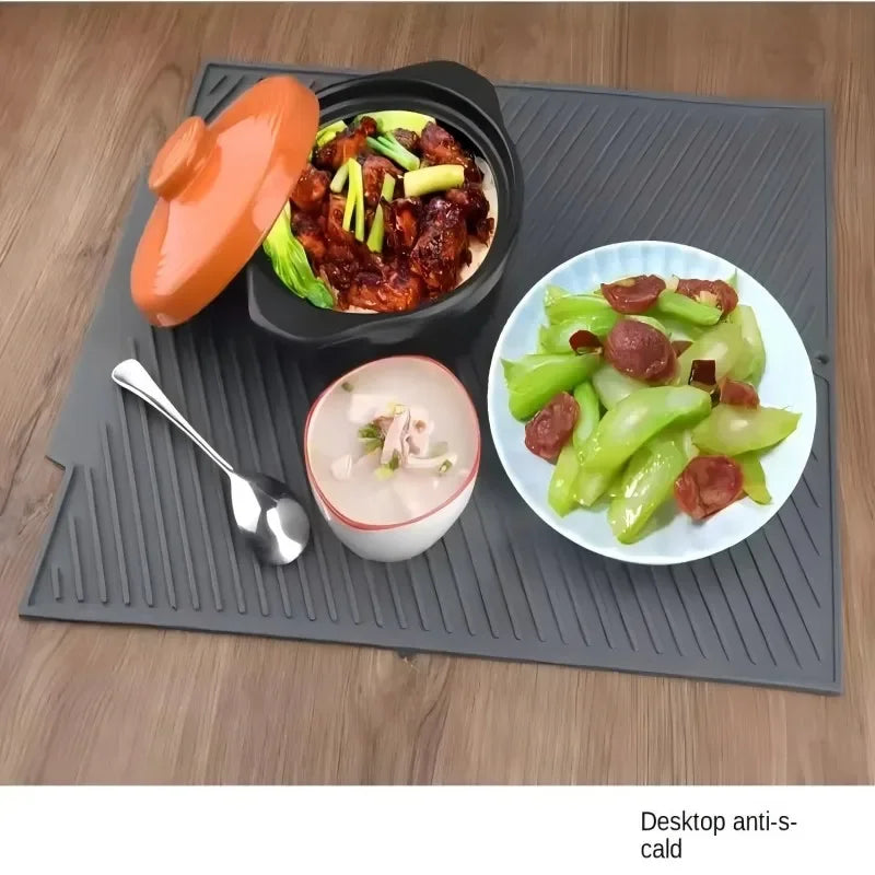 1pc Silicone Drain Pad Drying Mat Pots Dish
