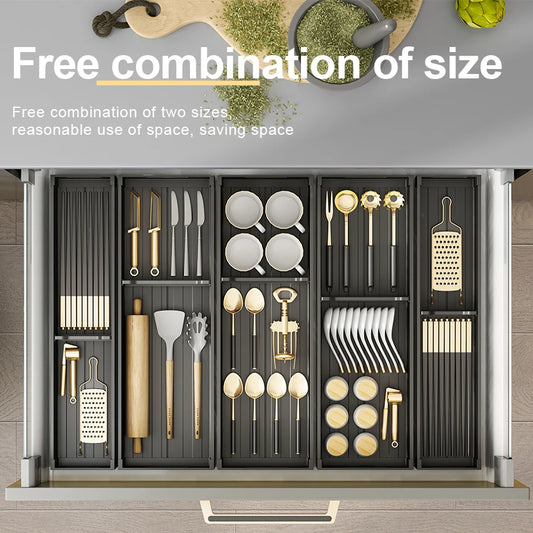 Adjustable Dish Rack Under Cabinet Drawer Spoon Chopsticks